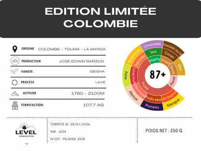Café "Prestige" Colombie Geisha
